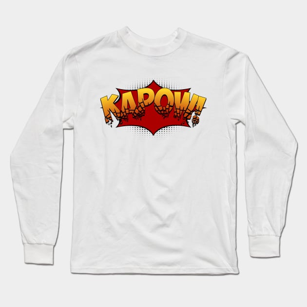 KAPOW! Long Sleeve T-Shirt by jintetsu